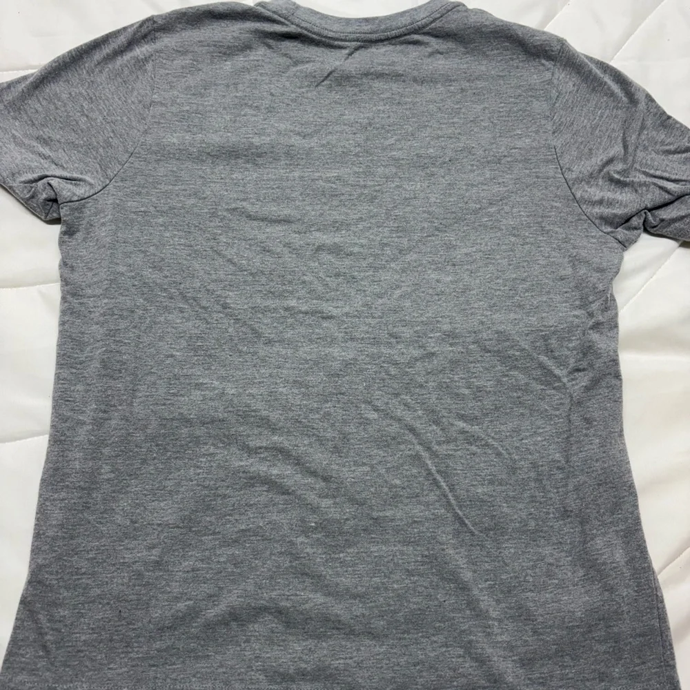 Wonder Nation Boys Heather Gray Short Sleeve Tee Lg (10-12) Husky